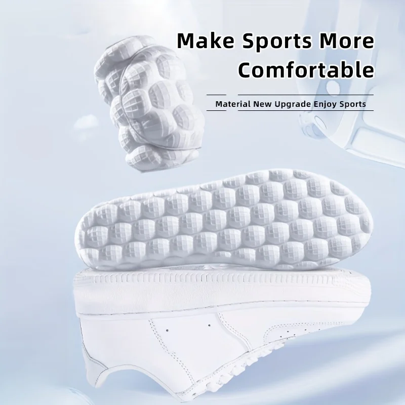 4D 정형외과 스포츠 깔창 부드럽고 통기성 높은 고탄성 충격 흡수 러닝화 패드 남녀 공용 라텍스 마사지 깔창