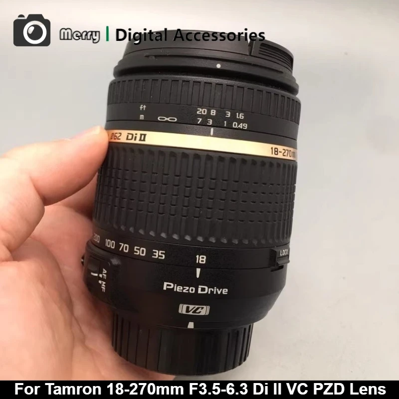 

95% новый оригинальный объектив для Tamron 18-270 мм F/3,5-6,3 Di II VC PZD (B008) со стандартным зумом