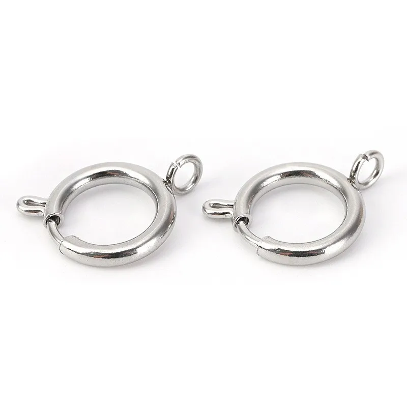 100pcs Stainless Steel Slingshot Buckle Accessories Connect Clasp Hook DIY Necklace Bracelet Silver Golden 6mm