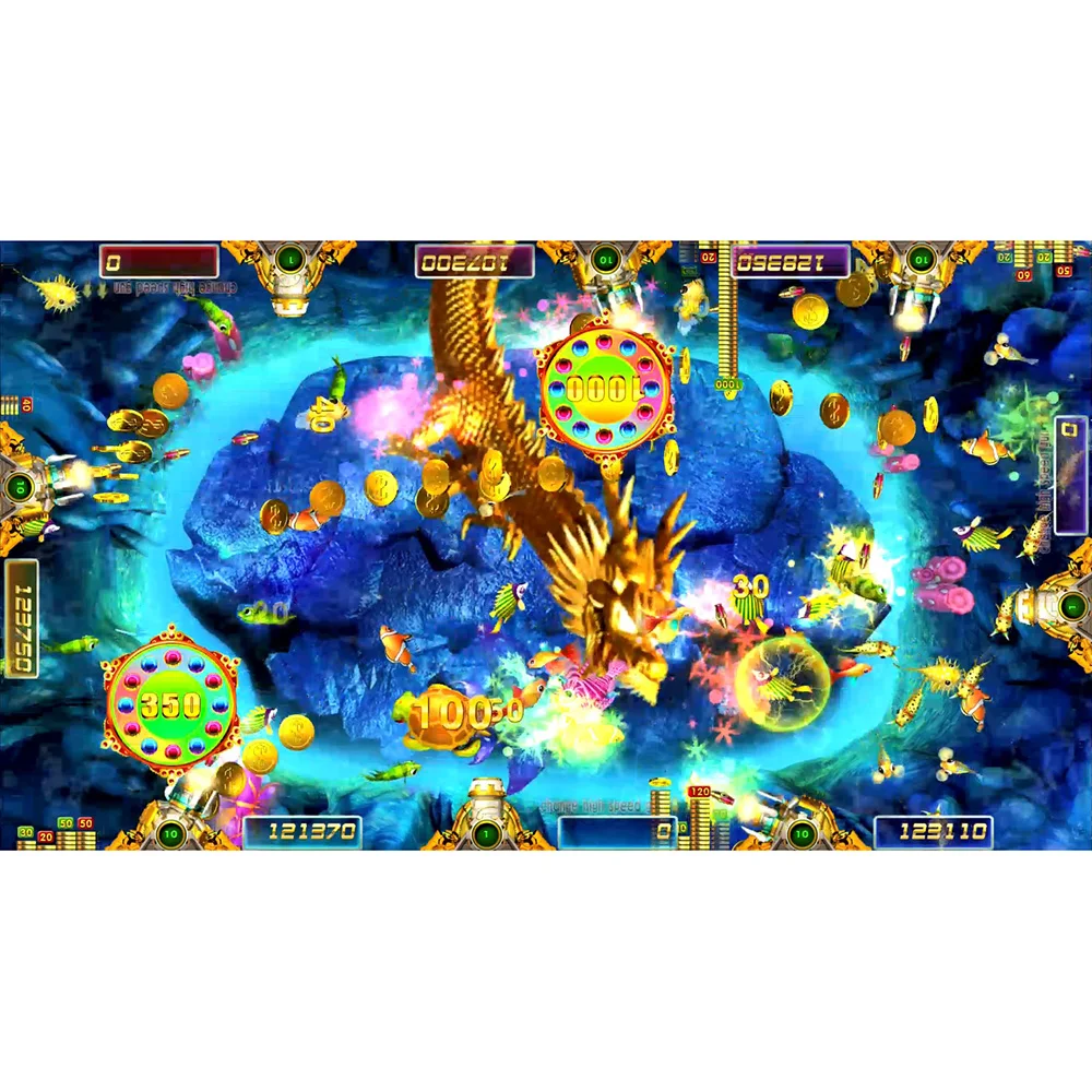 USA Popular Fish Hunter Game 4/6/8/10 Players The Yellow Dragon King Fishing Hunter Game Machine Host Accessories