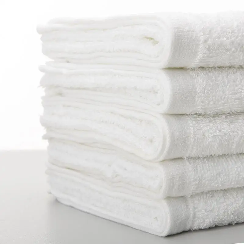 1Pcs Washcloths  Big Hotel White Cotton Towel Wedding Hand Towels Soft Bath Towel Wholesale 33*73cm