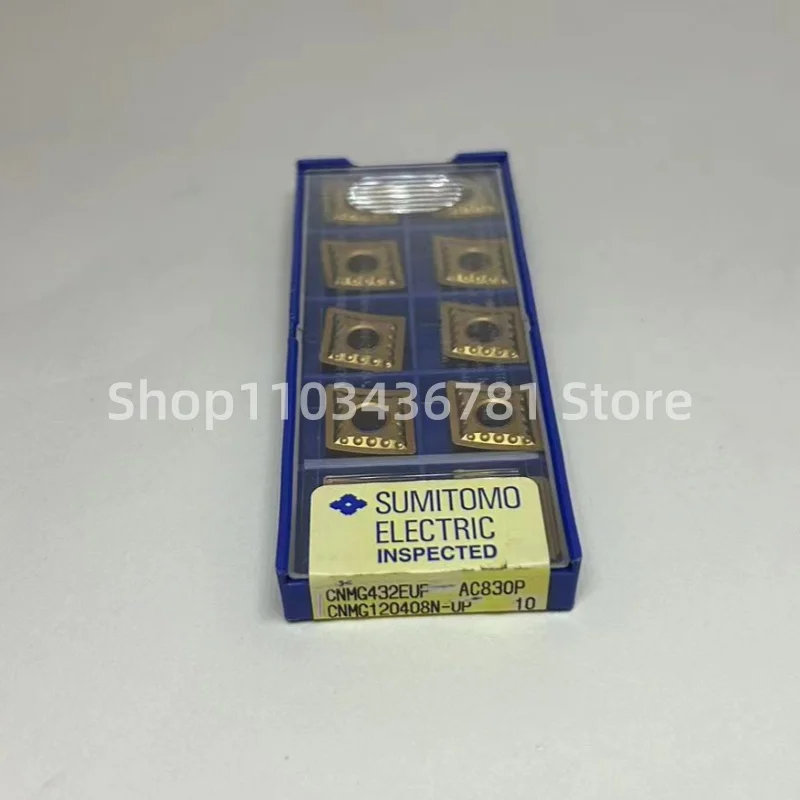 

Карбидные вставки Sumitomo CNMG120404N-UP AC830P /CNMG120408N-UP AC830P для токарного станка с ЧПУ, 10 шт.