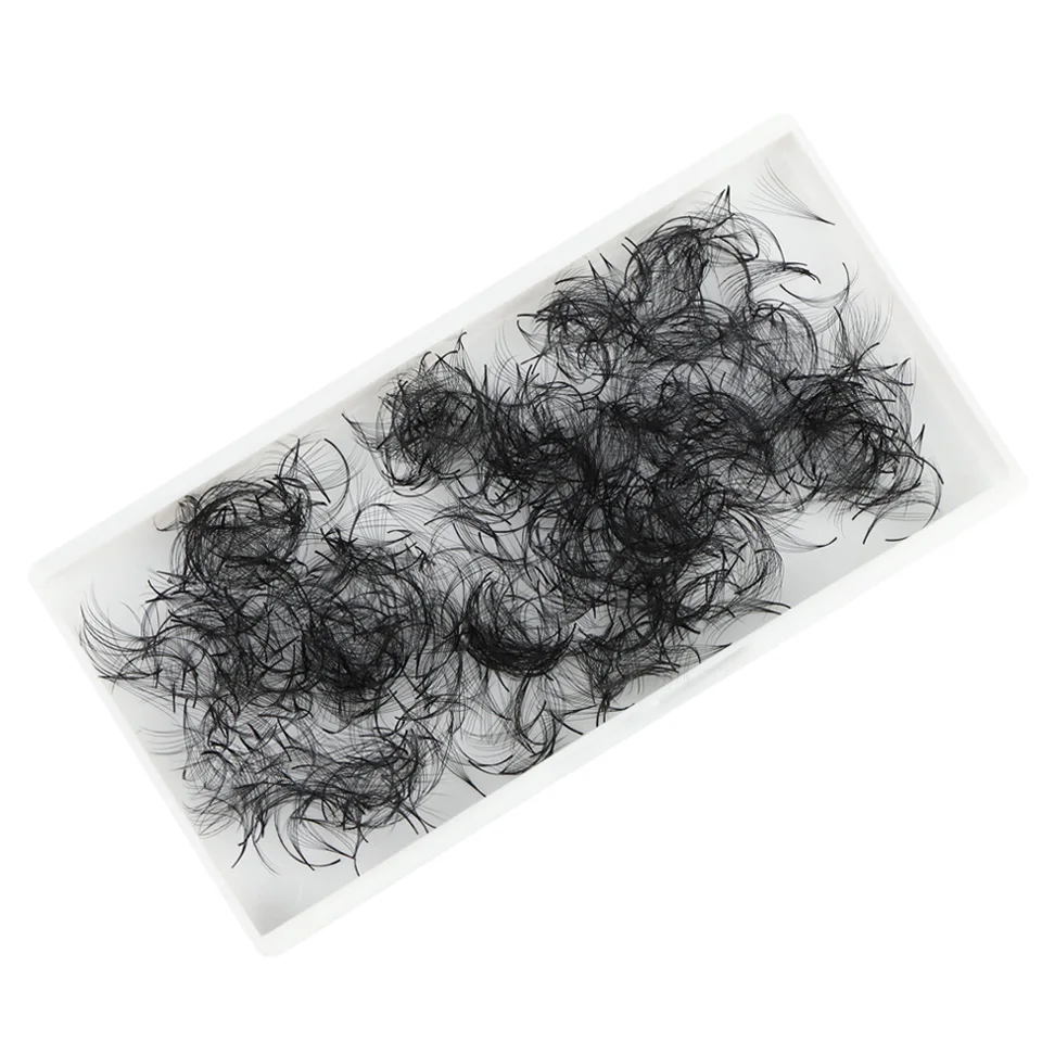 AGUUD 500/1000 Fächerwimpern mit spitzer Basis, vorgefertigte russische Volumen-Wimpernverlängerungen, 3D-16D, scharfer Stiel, Promade Falsche Nerzwimpern – Detail 25