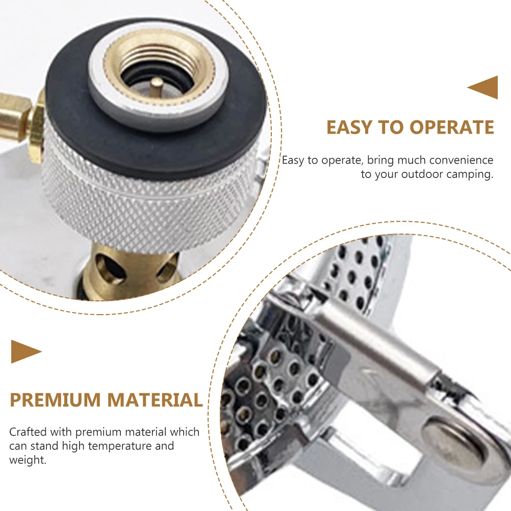 

1 Set Outdoor Burner Integrated Gas High Power Portable Camping Cooking Stove With Storage Bag For Hiking Backpacking Picnic