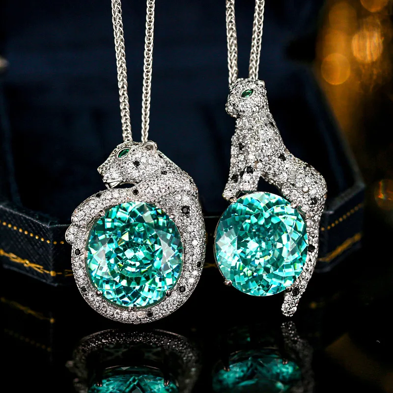 

HIBRIDE Stunning Charm Sparkle Pendant Necklace Everyday Women's Focus Jewelry Suitable for Wedding Holiday Travel Gift A-12