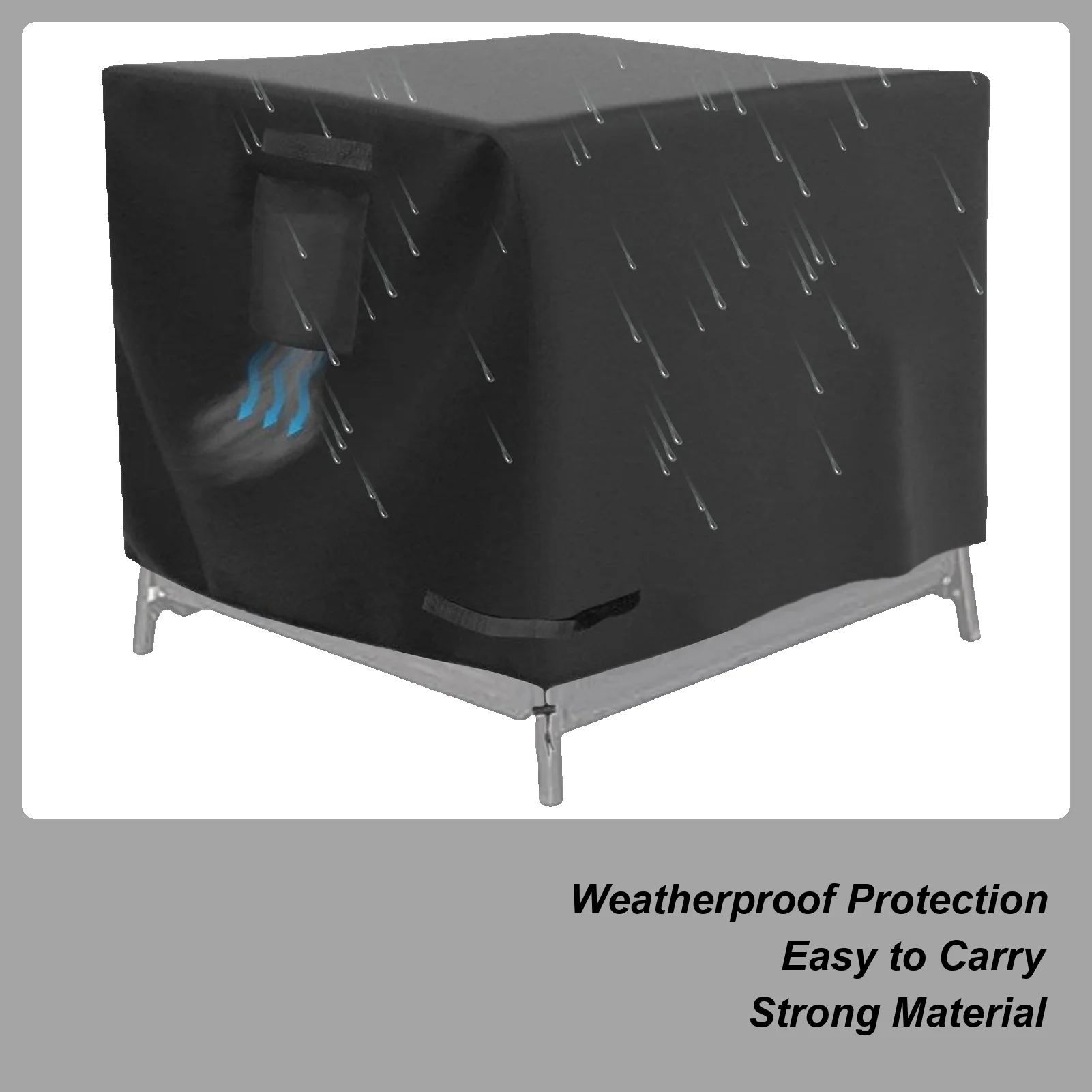 Fire Pit Cover Square 30 Inch Waterproof Heavy Duty Shield Fire Pit Protective Cover For Patio Porch Camping Indoor Outdoor Home