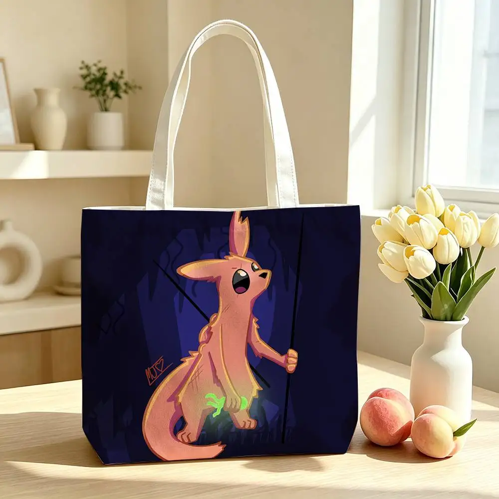 Hunter S-Survivor Monk Rain World  Printed Canvas Tote Bag Shoulder Bag Commuter Mommy Shopping Bag