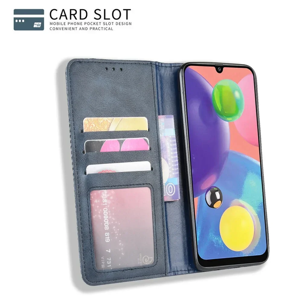 S24 S23 Ultra Leather Case For Samsung Galaxy S24 S23 S22 S21 S20 FE Note 20 Ultra 10 Lite 9 S10 Plus Wallet Flip Case Cover