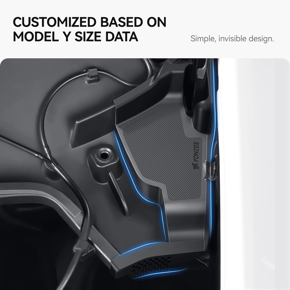 YZ For Tesla Model 3 Highland Model Y Front Trunk Water Guide Groove Anti-blocking Cover Leak Filter Protection Car Accessories view 4