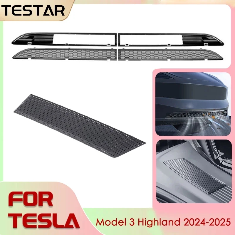 

For Tesla Model 3 2024-2025 Highland Bug Guards Anti-insect Air Inlet Protector Cover for Tesla Model 3 2024-2025 Accessories