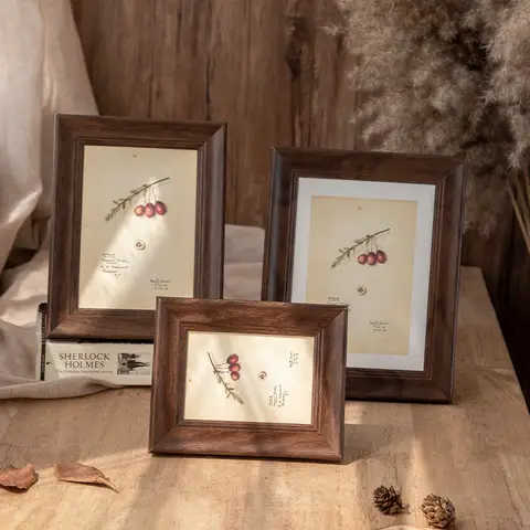 Retro Picture Frame Vintage Photo Frame Picture Display Wedding Photo Holder Desk Decor Porta Retrato Fotolijst