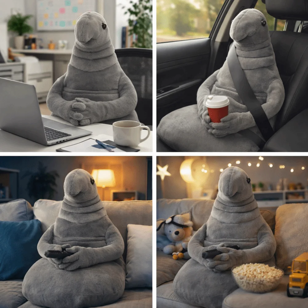 Zhduns Statue Soft Fill Zhdun Plush Doll 20cm/35cm/45cm The Russian Zhdun Plush Statue Doll Monster Plush Toy Baby Sleep Pillow