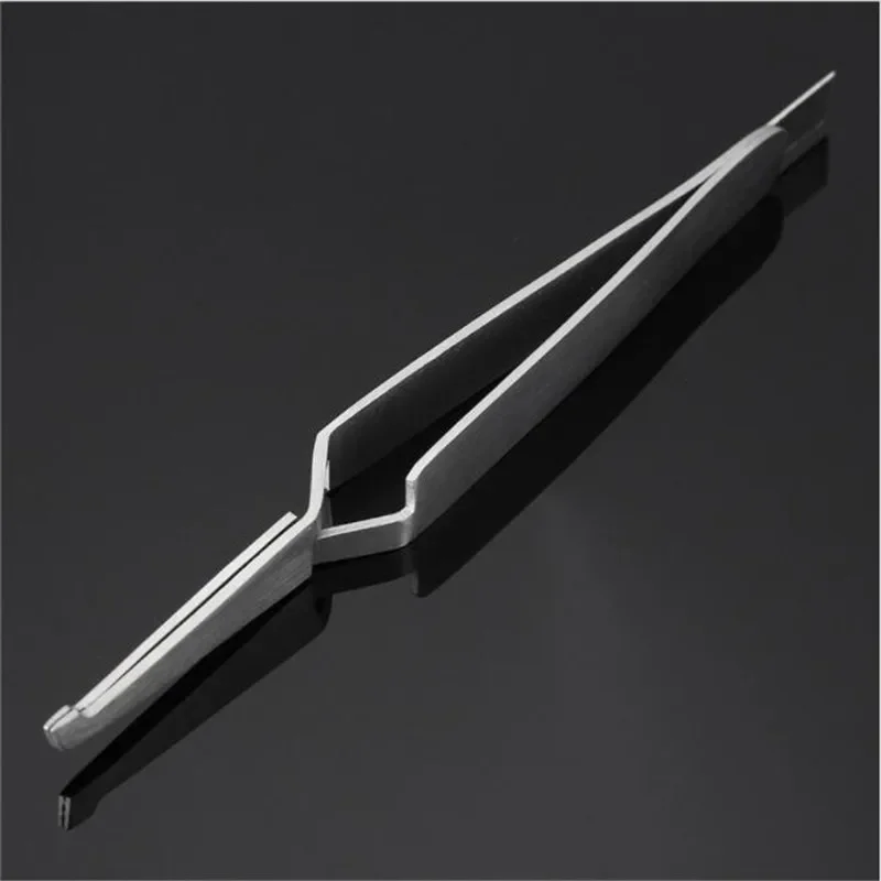 AG Dental Orthodontic Bracket Tweezers Holder Dentistry instrument Stainless Steel Serrated Tweezers Plier for Teeth Care Tools