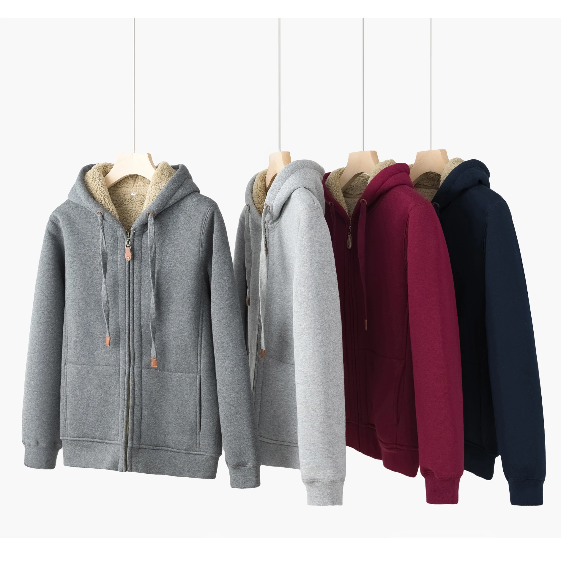 

Утепленный зимний комплект с капюшоном: свободные брюки и кардиган на подкладке, женская спортивная одежда из хлопка, повседневный наряд