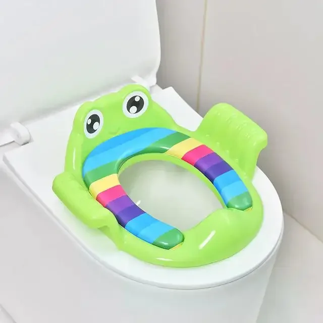 Children\'s Toilet Seat, Toddler Auxiliary Toilet Training, Cushioned Toilet, Hand-held Thickened And Comfortable Baby Toilet Sea