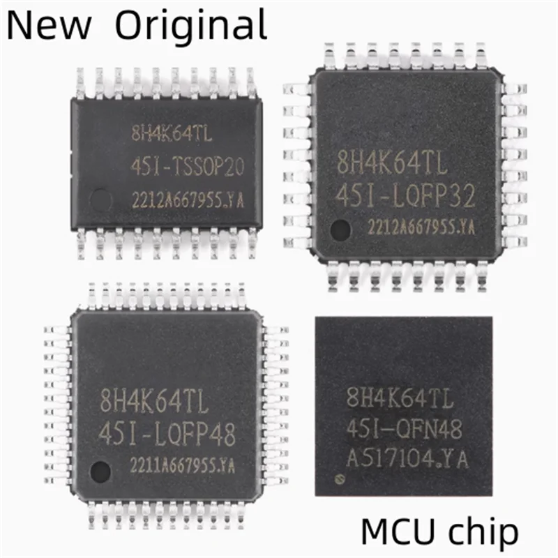 

xkss 5pcs/lot New Original 8051 MCU microprocessor chip STC8H4K64TL-45I-TSSOP20/LQFP32/LQFP48/QFN32/QFN48