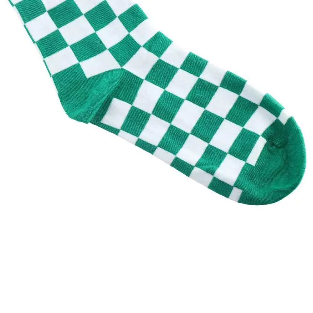 Личность, простой уличный стиль, клетчатые Harajuku, крутые женские чулочно-носочные изделия, носки в корейском стиле, хлопковые чулки
