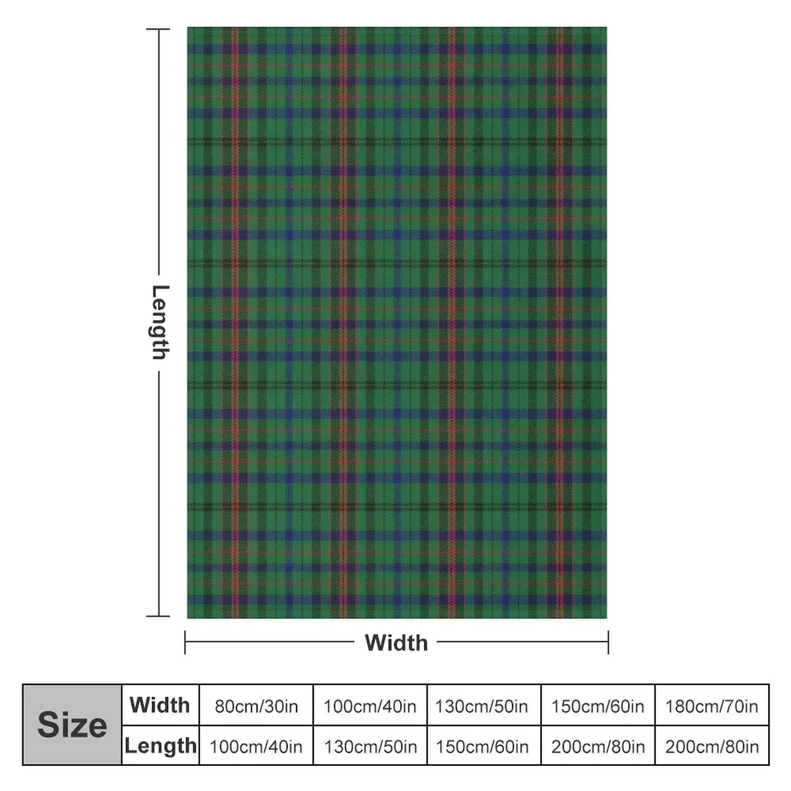 Owen/Bowen Family Welsh Dragon Tartan Throw Blanket Bed covers Travel blankets and throws Baby Blankets