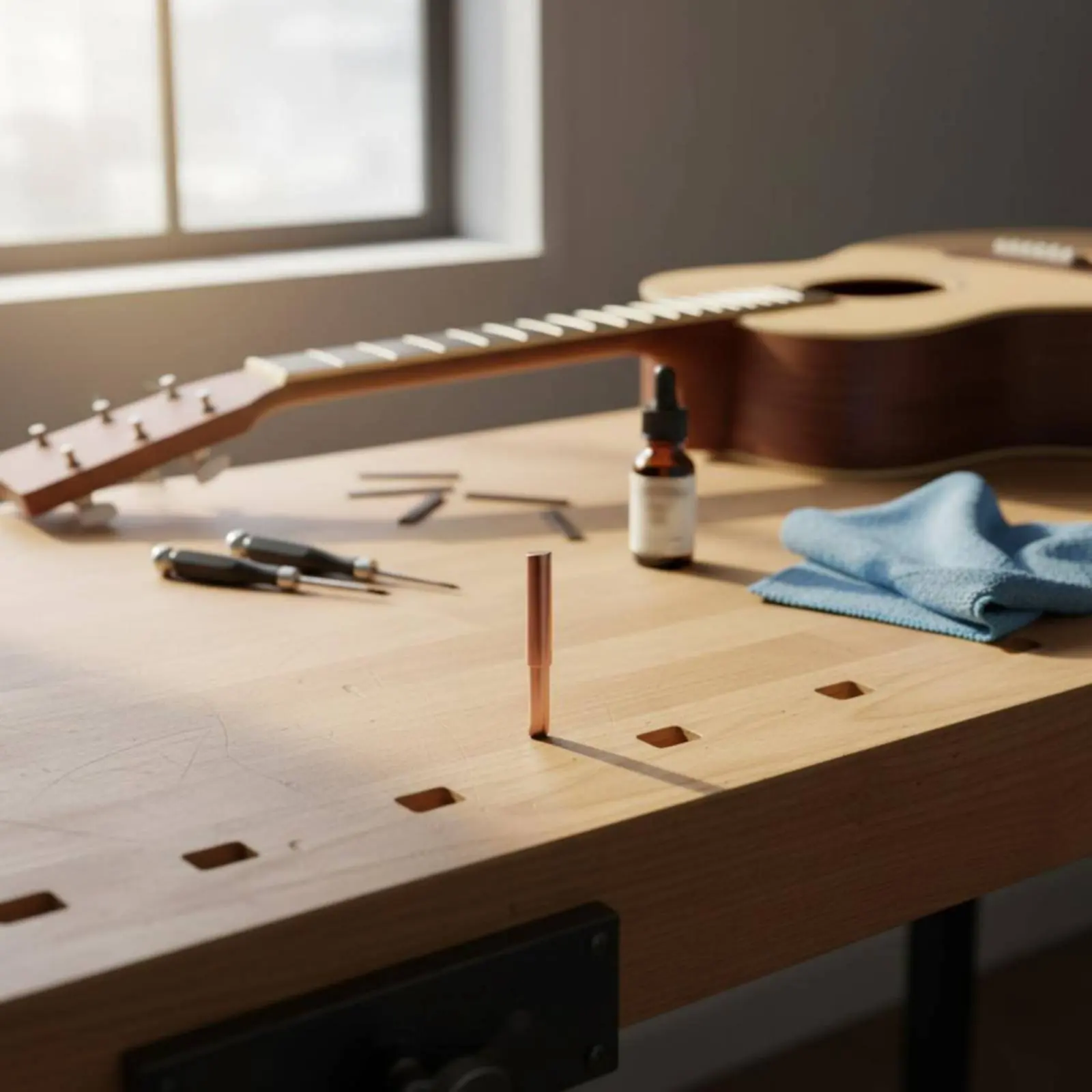 

Fret Removal Tool Copper Head Fret Puller Lightweight Multifunctional for Instrument Maintenance