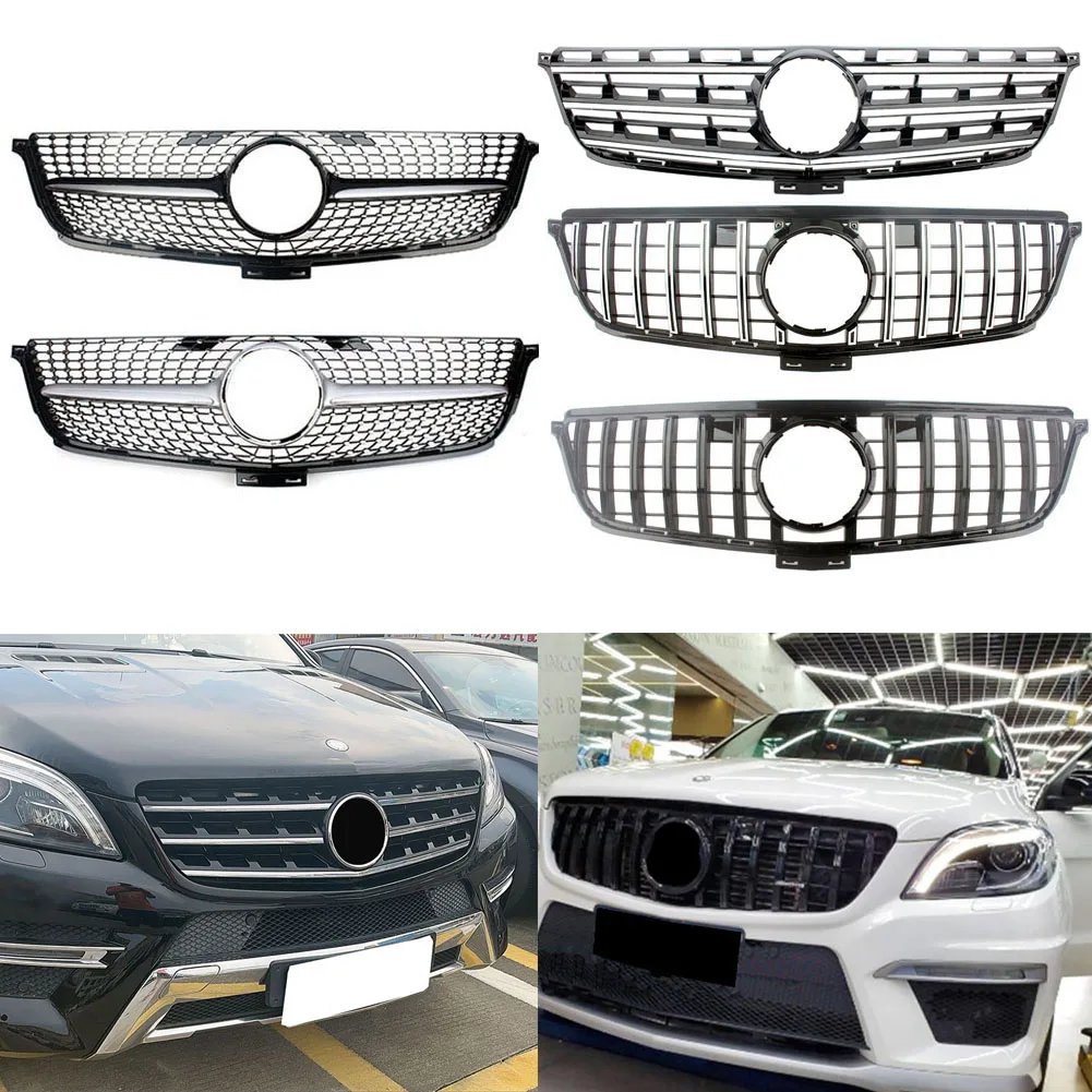 

GT Panamericana Style решетка передняя вертикальная решетка послепродажного обслуживания Facelift для Mercedes Benz W166 ML350 ML400 ML550 AMG 2012-2015