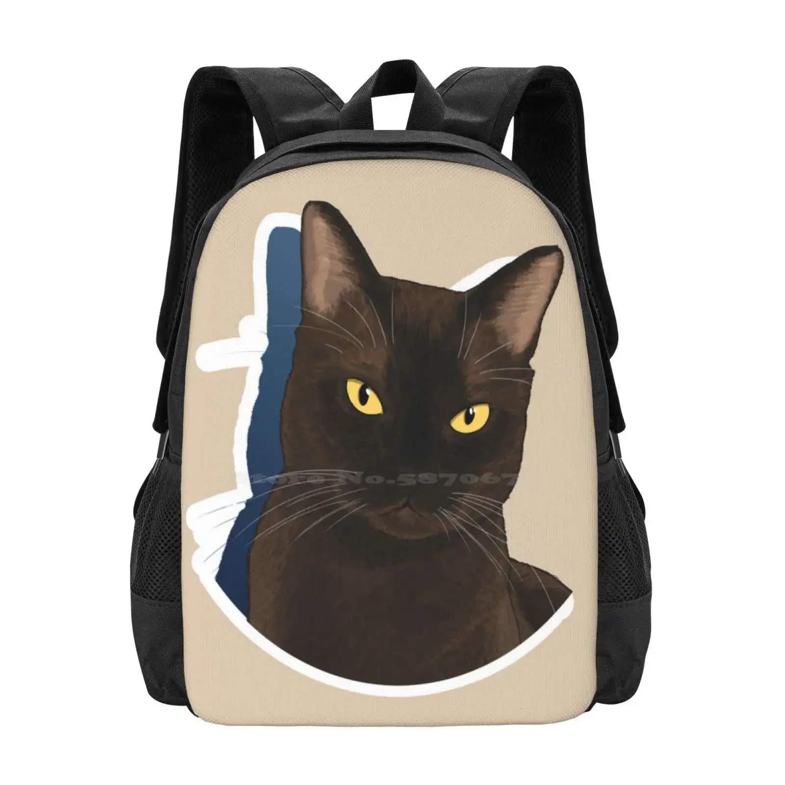 

Burmese Cat Hot Sale Schoolbag Backpack Fashion Bags Burmese Cat Cute Animal Feline