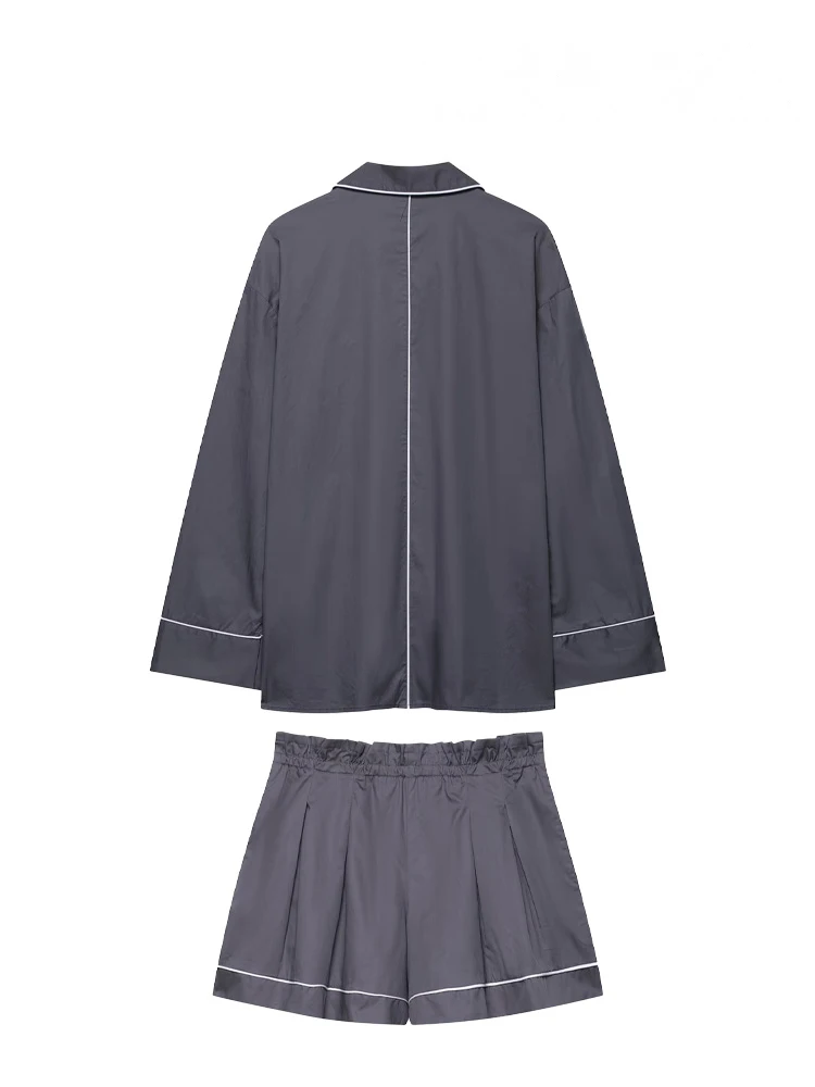 여성 여름 데님 투피스 세트 시크한 O넥 민소매 싱글 버튼 탑 베스트+미드웨이스트 포켓 솔리드 와이드 팬츠