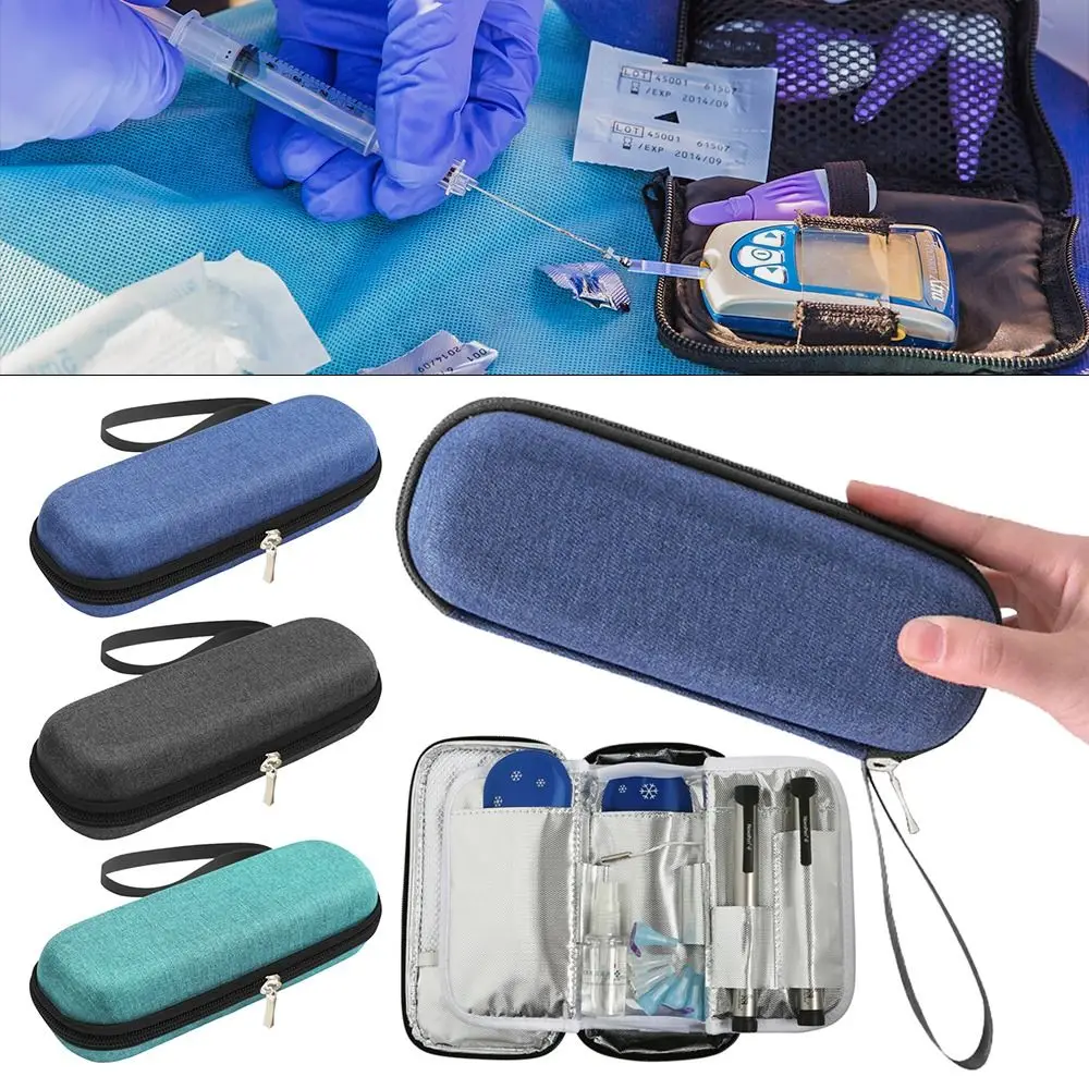 Oxford Thermal Insulated Diabetic Pocket Pill Protector Travel Case Insulin Cooling Bag Medicla Cooler