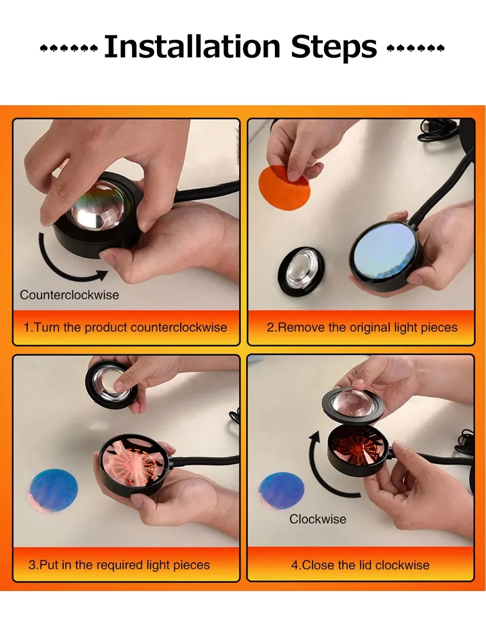 Tuya Smart Sunset Lamp Night Light Sunset Projector Smart Life APP Remote Led Lights Room Decoration Photography Birthday Gift