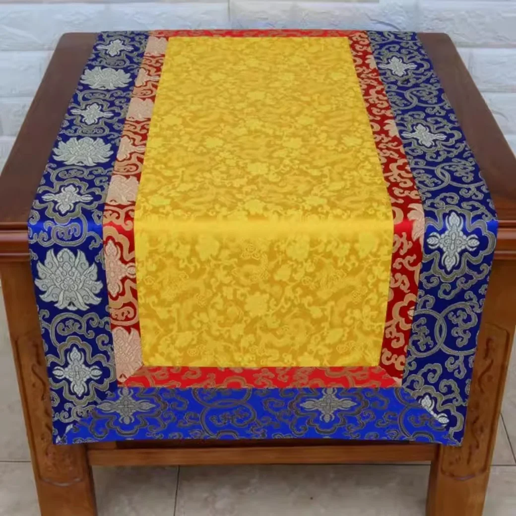 Buddha Tablecloth Immortal Hall Decorative Cloth Household Altar Sutra Copying Incense Table Buddha Hall Furniture Decoration
