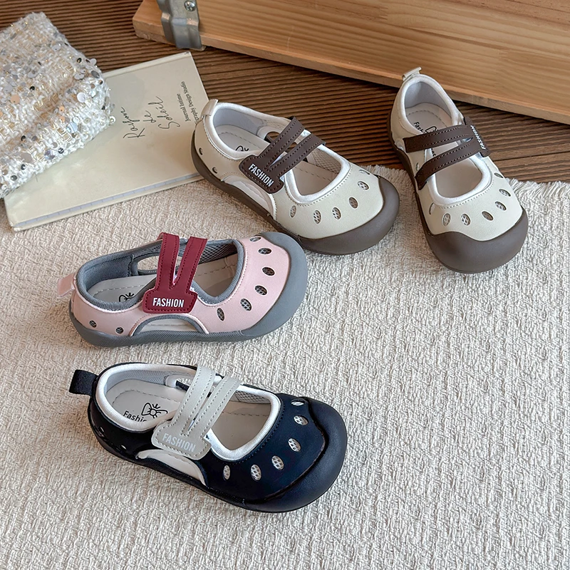 

Mumoresip Kids Tennis Shoes Hollowed-out Soft Children Sports Sandals Toes Capped Non-slip 2026 Summer New Boys Girls Casual