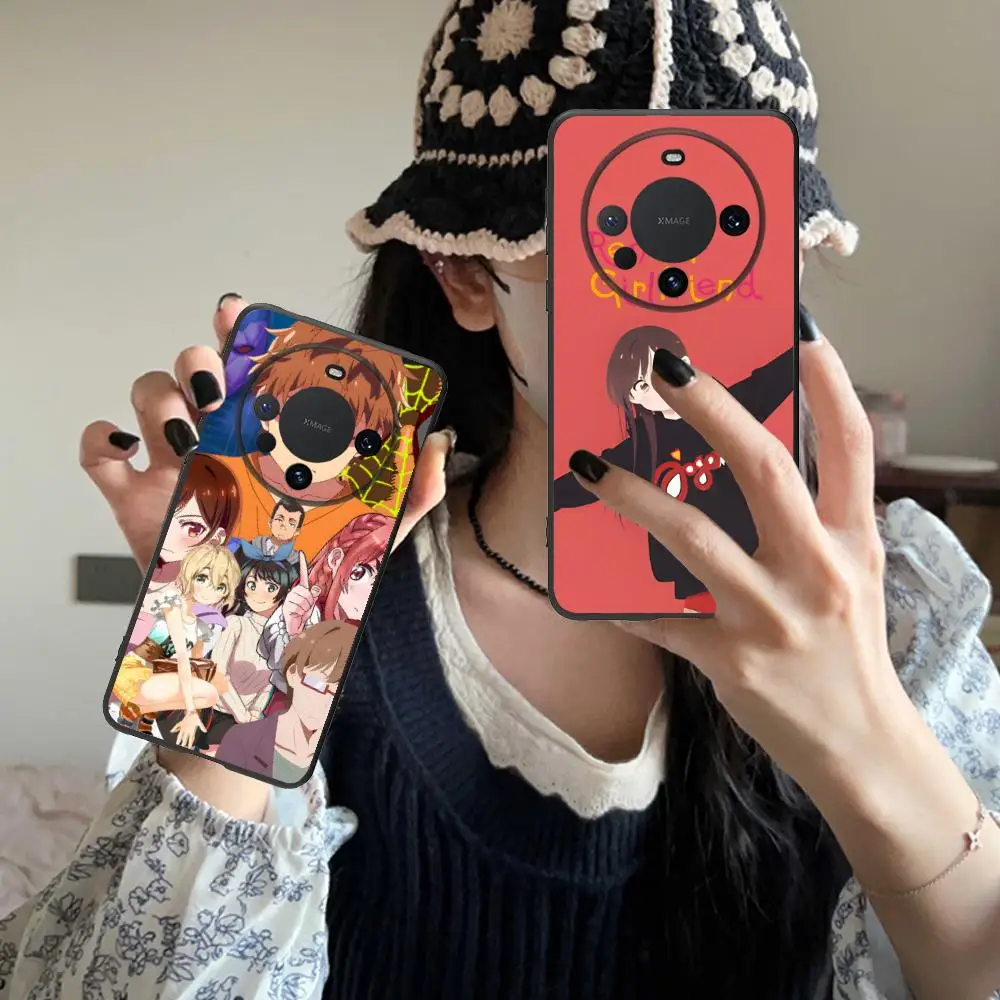 

Anime Rent Girlfriend Phone Case for Huawei Mate 60 50 40 30 20 10 Pro Plus Lite E 5G Black Cover Smartphone Luxury