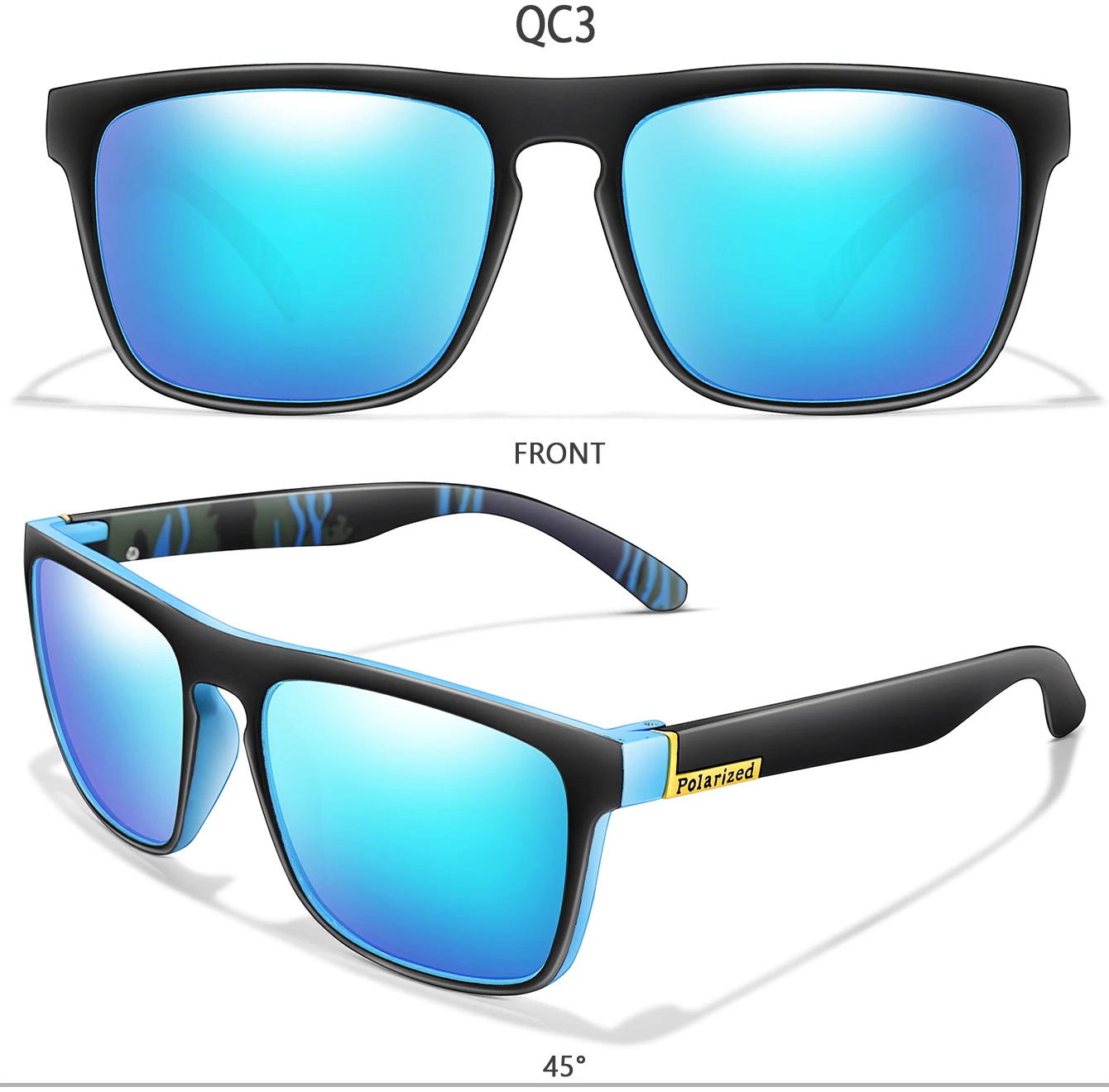 UV400 Polarisierte Klassische Quadratische Radfahren Sonnenbrille Männer und Frauen Auto Fahren Sonnenbrille Dirt Bike Motorrad Wandern Gläser – Detail 6