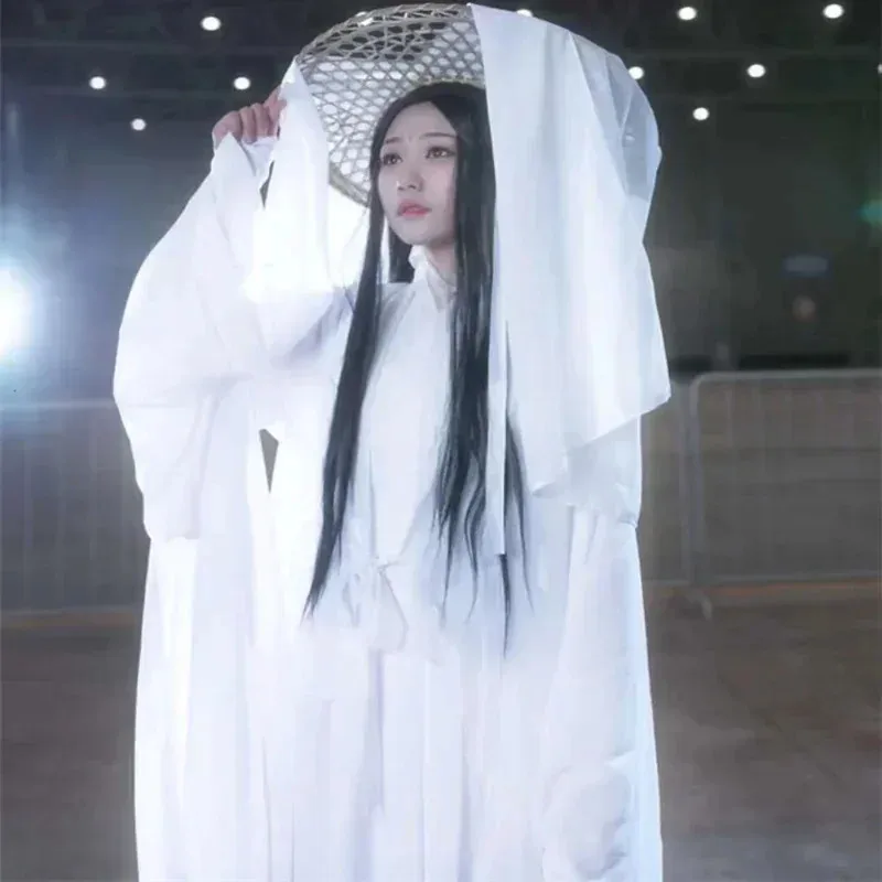 Xie Lian Costume Tian Guan Ci Fu Xielian Wigs Bamboo Hat Prop Men Women Halloween Comic Full Set Anime Cosplaya;k6;8', view 3