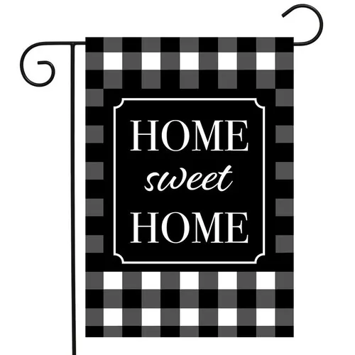 Briarwood Lane - Home Sweet Home Checkers Spring Garden Flag - GFBL-G01284 HHJ LLG