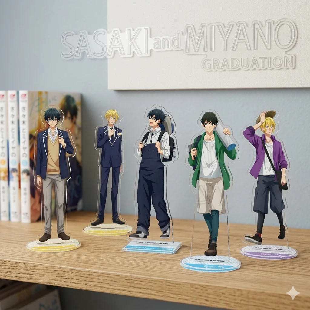 Sasaki and Miyano Sasamiya Hirano Kagiura Acrylic Stand Figure 15cm Table Decor Model Toy Keychain Anime BL Fan Christmas Gifts