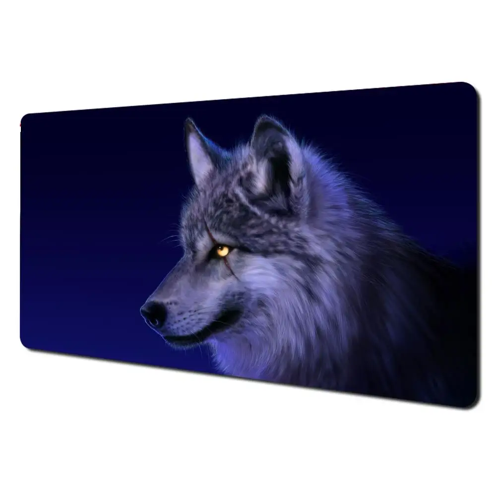 

Cool Wolf Art Desk Accessory Aesthetic Mouse Pad Large Gaming Non-slip Computer Laptop Tablet Mat PC Office Accessories Playmat