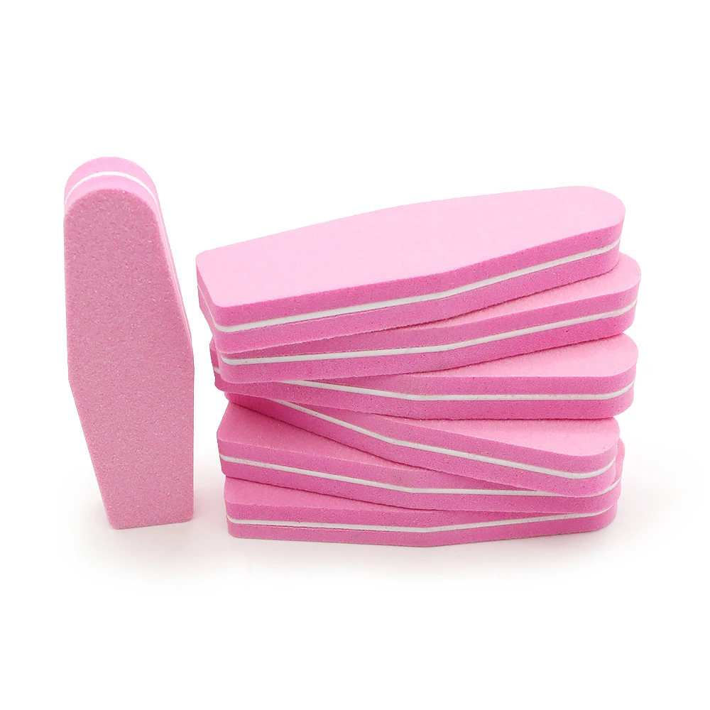 20/50 قطعة ملفات الأظافر 100/180 حصى الصنفرة مجلس الإسفنج الملفات إزالة هلام طلاء الأظافر الرملي الأظافر ملف عازلة كتلة أدوات مانيكير #5