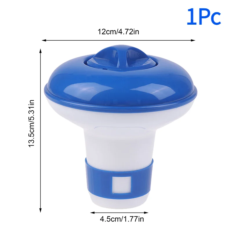 1Pc Floating Swimming Pool  Chlorine Tablet Hot Tub Floater Cleaner Tool Auto Dispenser Durable Outdoor Pool Cleaning Tools.