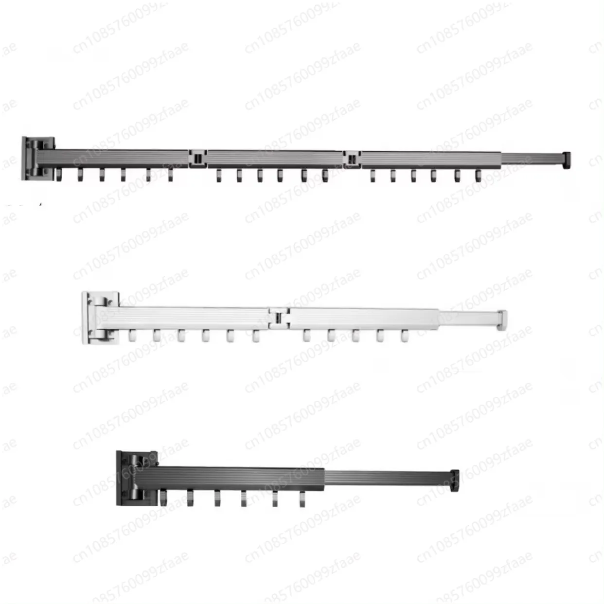 

Folding drying rack No punching wall hanging Small shrink fixed indoor and outdoor telescopic household balcony quilt