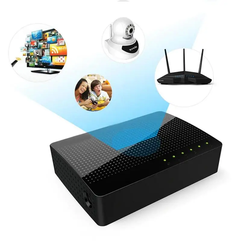 홈 네트워크 스위치 홈 이더넷 허브, 에너지 절약 네트워크 연결 용품, TV 프린터 및 컴퓨터용, 5 포트