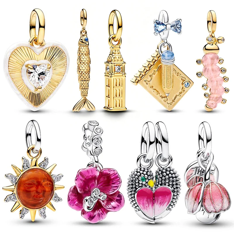 

charms plata de ley 925 2026 New in Hot Sale Pendant Beads Fits 3mm Bracelet Necklace For Women Luxury DIY Fine Jewelry Making