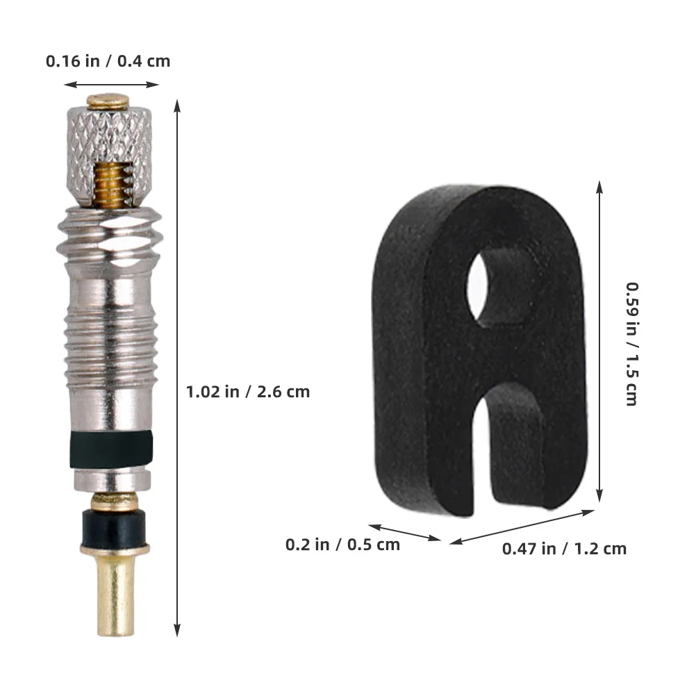 2 قطعة مجموعة أدوات صمام بريستا الأساسية بدون أنبوب، تتضمن أداة إزالة الصمام الأساسية، سهلة الصيانة لإطارات الدراجة #6