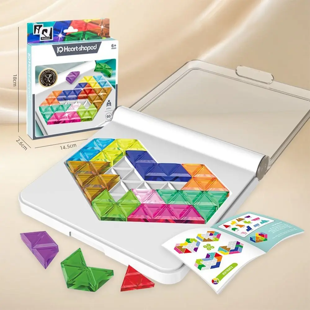 Puzzle 3D coloré pour enfants, blocs de construction de compétences, 60 modes de jouet à défi, jeu de casse-tête, cadeau