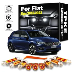 TPKE 11Pcs Interior Dome Reading Light LED Bulbs Kit For Fiat Tipo 2015 2016 2017 2018 2019 2020 2021 2022 2023 Sun Visor Lamp
