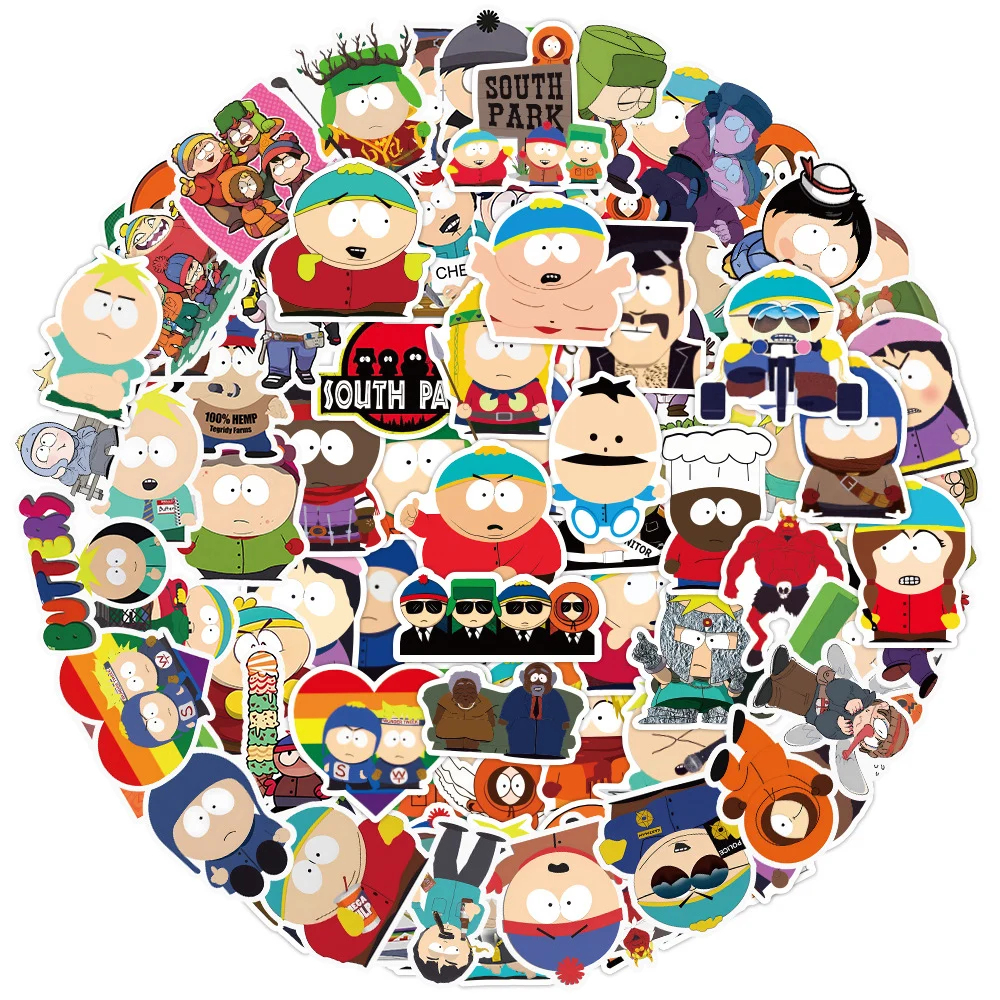 AliExpress Rspctou 10/30/50/100pcs Anime SouthPark Stickers Cartoon Decals Toys DIY Laptop Phone Case Suitcase Bike Diary Car Decoration Sticker