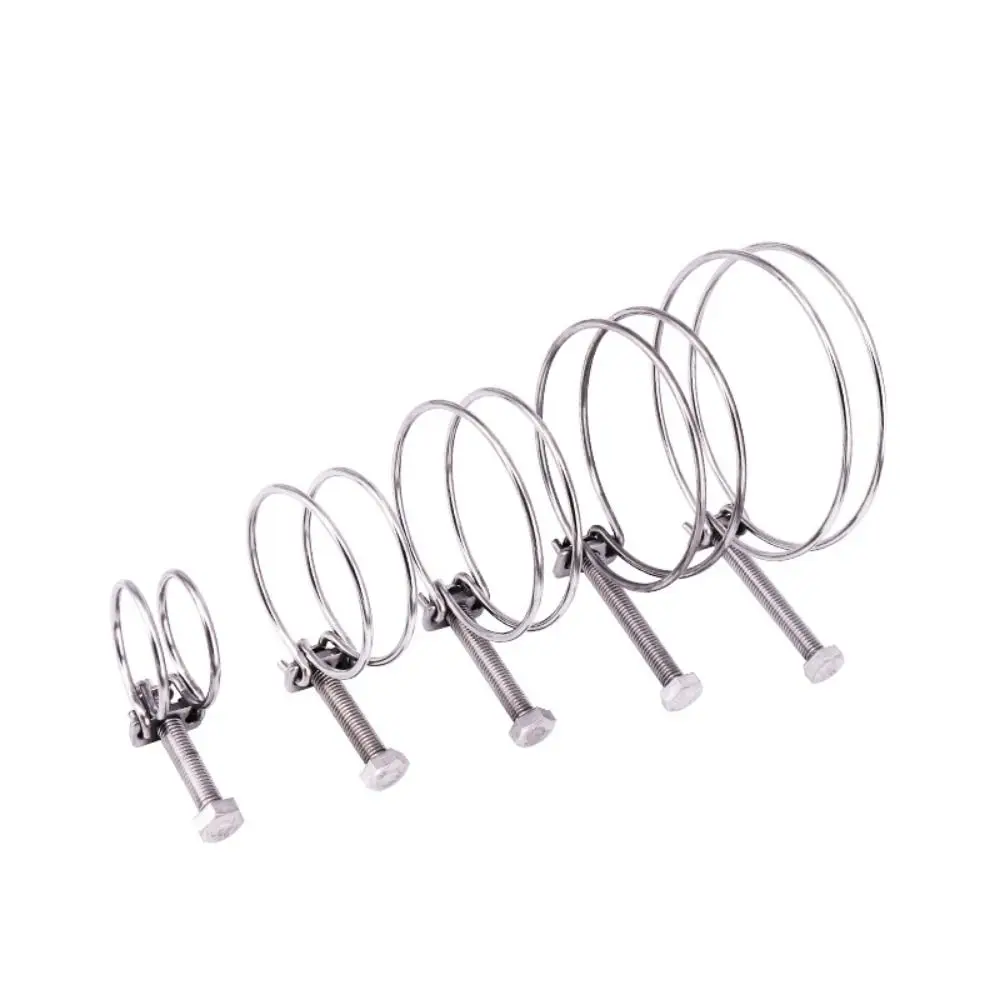 ステンレス鋼のトロープクランプ,ダブルワイヤー,304個セット