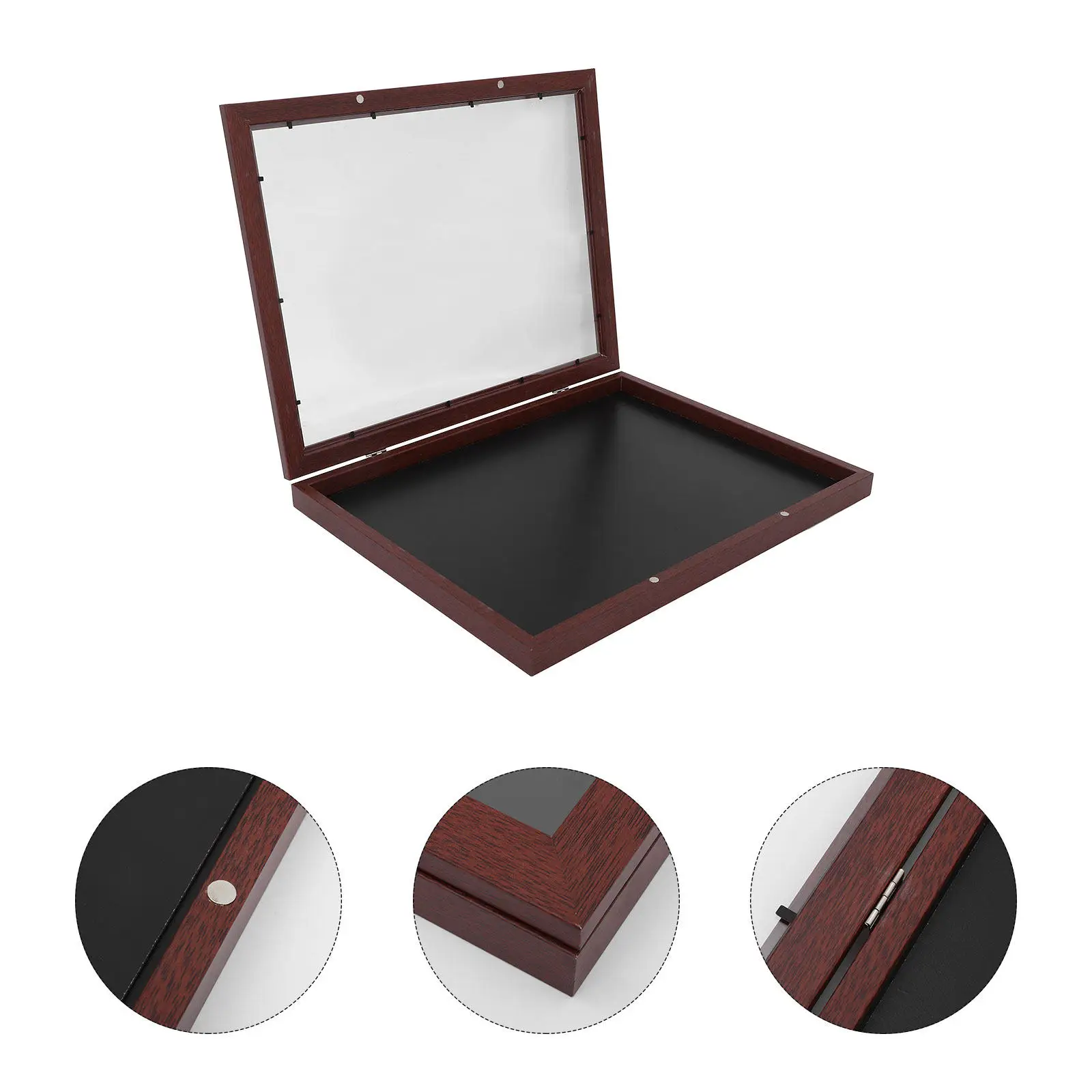 

Деревянный футляр для демонстрации одежды: Премиум-рамка для футбольной и военной формы - Витрина с откидной передней панелью для дома