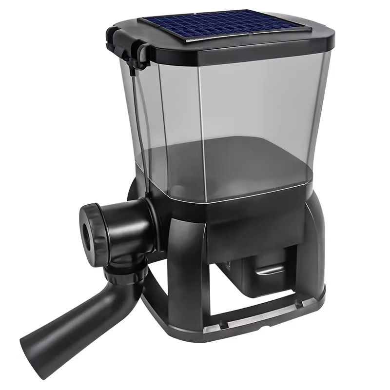 Solar-Powered Fully Automatic Timed Feeder | Outdoor Fish Pond Feeder | High-Capacity Bait Dispenser 6L/10L
