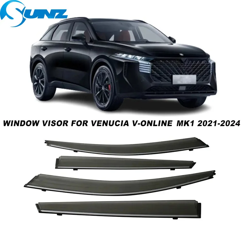 

Car Window Visor Deflector For Venucia V-Online MK1 2021 2022 2023 2024 Car Styling Weathershield Rain Deflectors Guards Cover