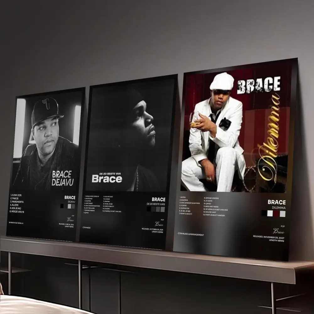 Singer B-Brace Poster Home Wall Decoration Artwork for Bedroom Office Living Room Interior Display